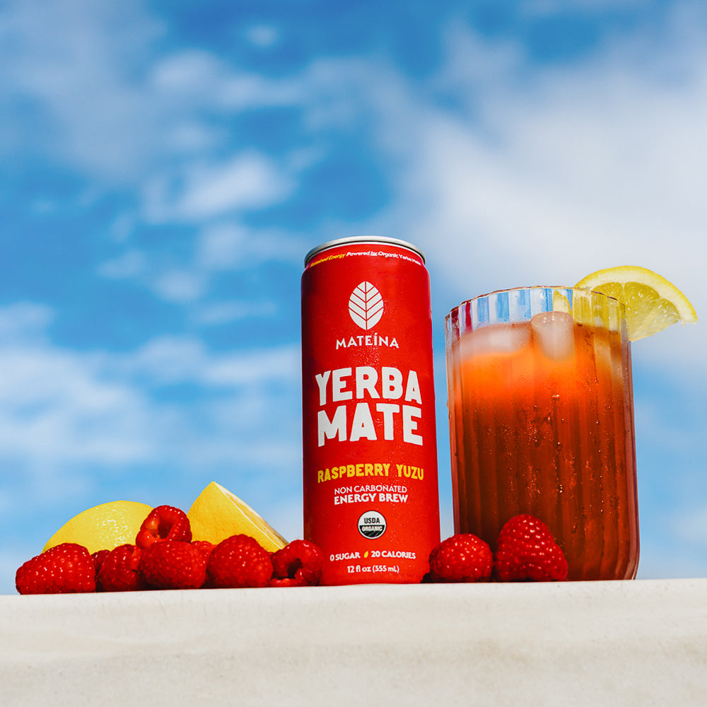 Raspberry Yuzu | Zero Sugar Yerba Mate Drink – Mateina